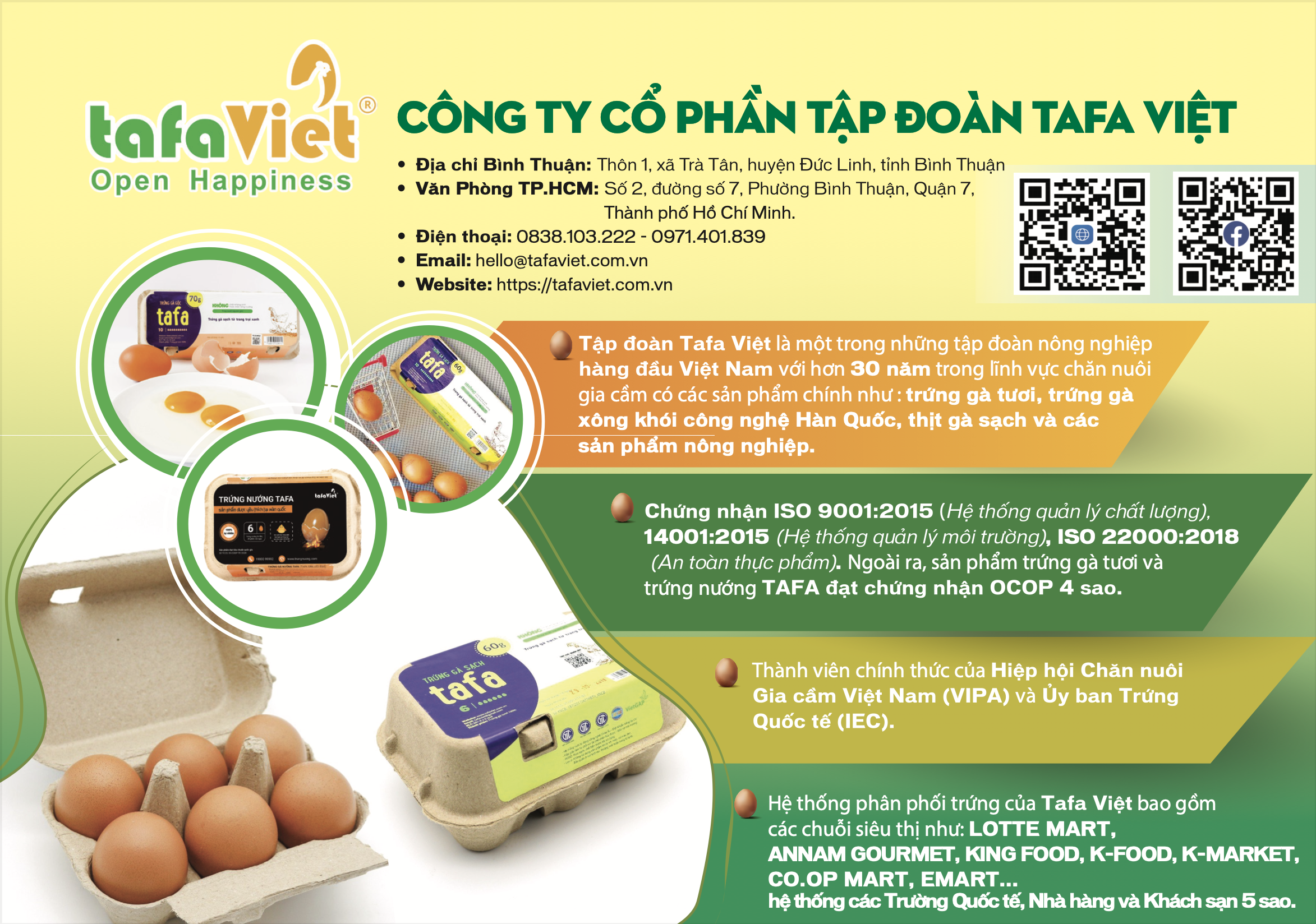 Tafa Việt khẳng định vị thế dẫn đầu trong ngành trứng gia cầm Việt Nam 